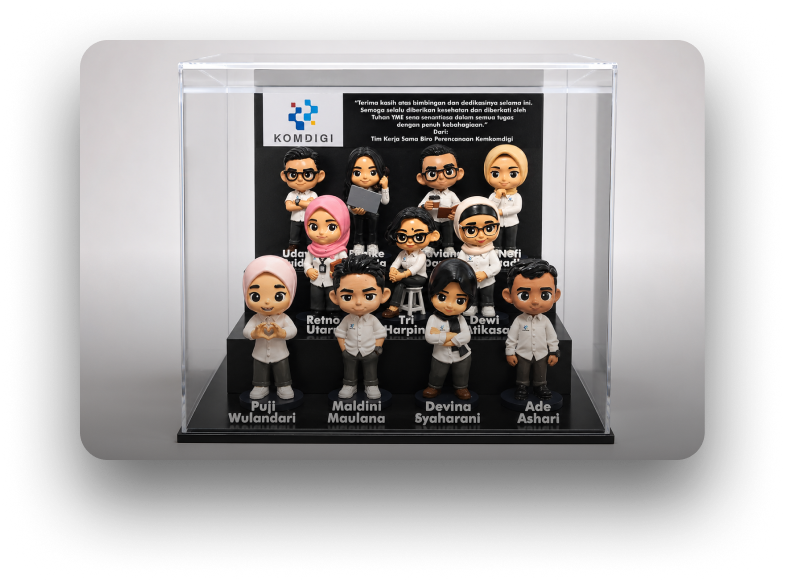 Custom figure untuk apresiasi tim
